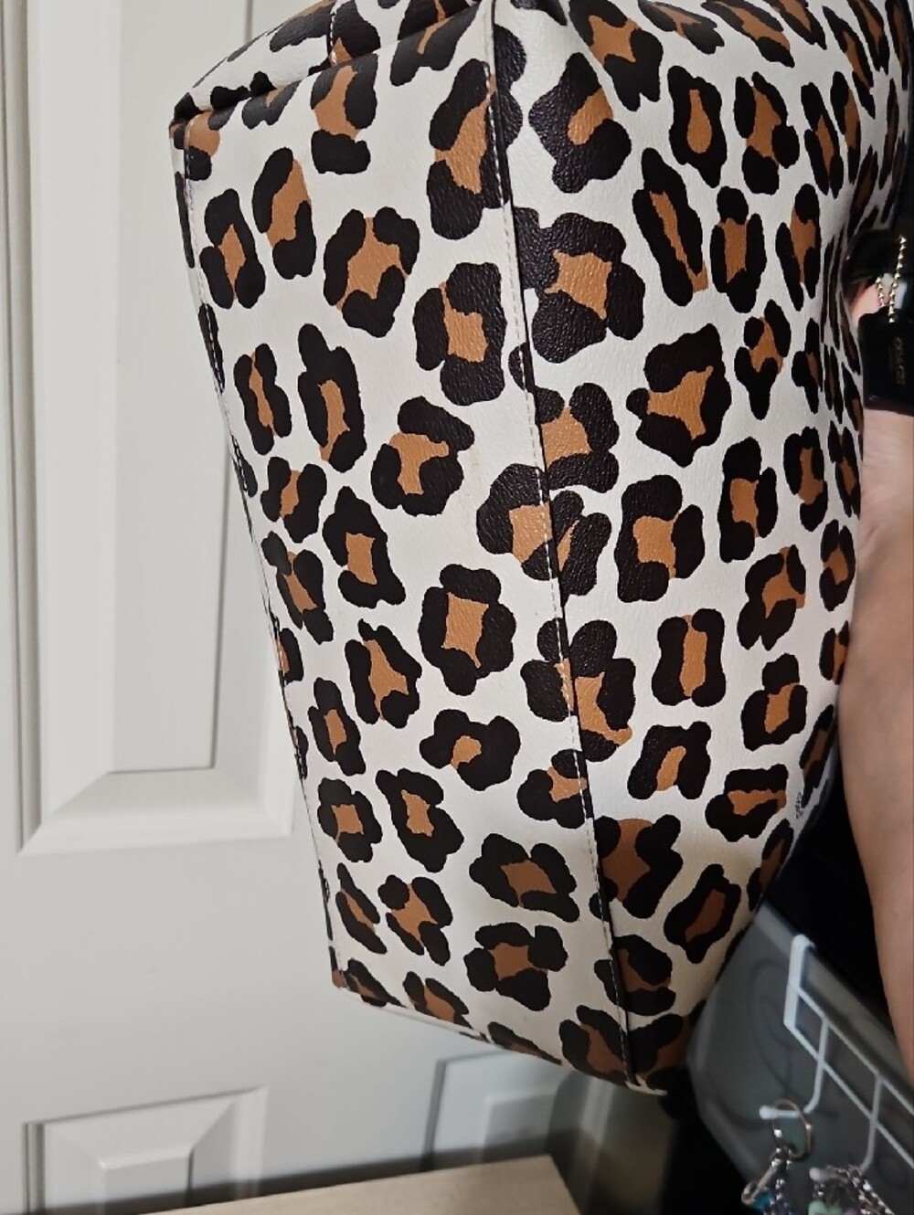 COACH EUC Leopard-Print City Tote - Picture 9 of 13